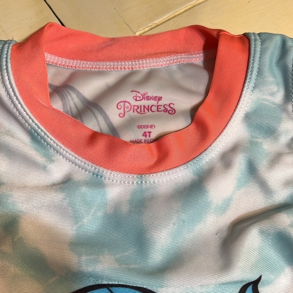 DISNEY PRINCESS 4 T Childs 2 piece swimsuit suit - Picture 2 of 4